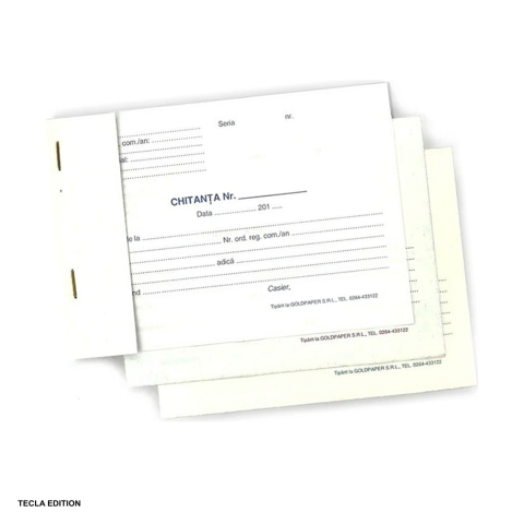 Formulare tipizate - Chitantier Gold, A6, autocopiativ, 50 seturi x 3 exemplare, 150 file
