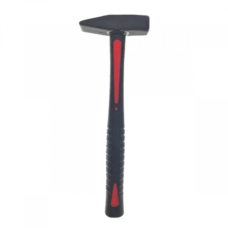 Ciocane - Ciocan 400g, cu maner 283x31x23mm, din fibra, izolat, anti-alunecare, negru cu rosu