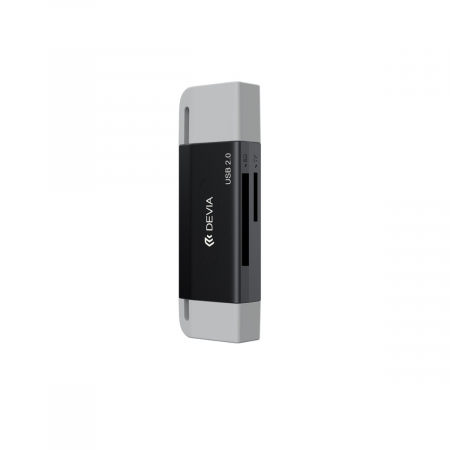 Cititor USB 2.0 de carduri de memorie microSD si SD cu conectare USB-C si USB, citeste date pana la 2TB, cu capace din silicon [3]