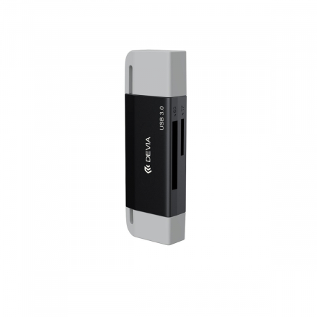 Cititor USB 3.0 de carduri de memorie microSD si SD cu conectare USB-C si USB, citeste date pana la 2TB, cu capace din silicon [3]