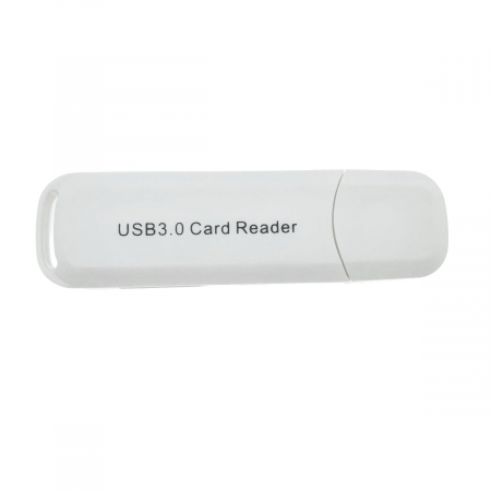 Cititor USB 3.0 pentru carduri SDXC si microSDXC , scriere, stocare si transfer date, cu capac, alb [1]