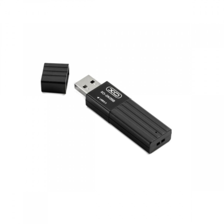 Cititor USB 3.0 pentru carduri SDXC si microSDXC, XO DK05B, scriere, stocare si transfer date, cu capac, negru [1]