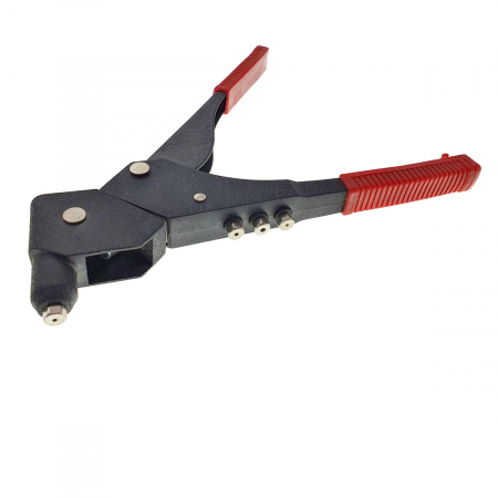 Cleste capsator pop nituri cu cap rotativ, 4 capete, lungime 295mm, pentru nituri de 3mm - 4mm - 5mm, manere izolate [1]