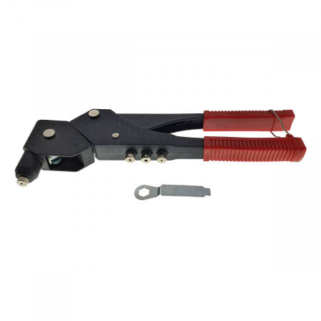 Cleste capsator pop nituri cu cap rotativ, 4 capete, lungime 295mm, pentru nituri de 3mm - 4mm - 5mm, manere izolate [4]