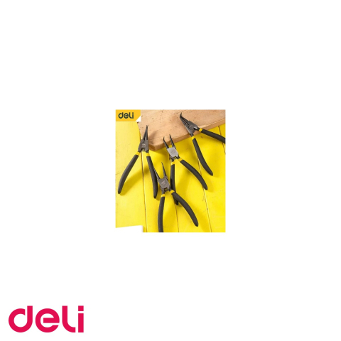 Cleste cu varf subtire pentru precizie Deli DL0341, 7 inch, otel carbon forjat, pentru lucru de fineţe [3]