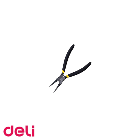 Unelte de mana - Cleste cu varf subtire pentru precizie Deli DL0341, 7 inch, otel carbon forjat, pentru lucru de fineţe