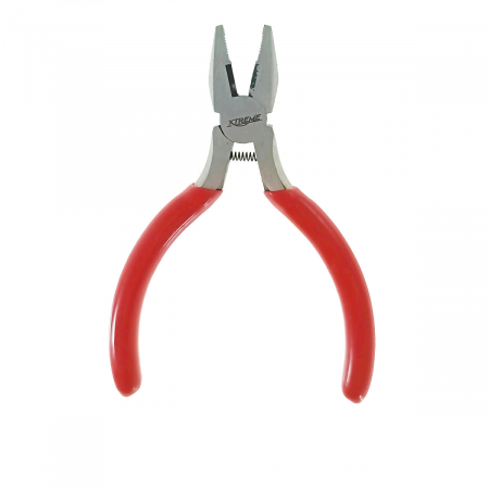 Cleste de precizie, cu arc, Xtreme 00546, 130mm, suprafata prindere zimtata, rosu [2]