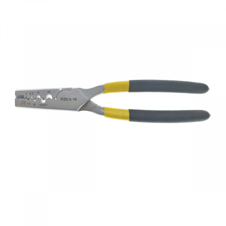 Cleste de sertizare, lungime 220mm, pentru conectori electrici PZ 0.5 - 16mm2 , cu maner izolat [4]