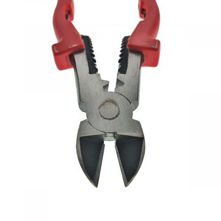 Cleste multifunctional cu taiere laterala si dezizolare cabluri, lungime 205mm, manere ergonomice [1]