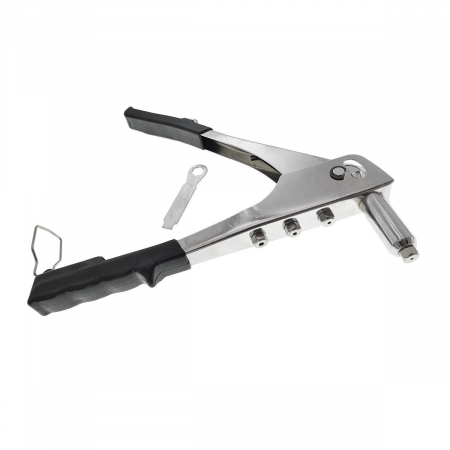 Clesti - Cleste nituri pop, cu 4 capete, corp inox, lungime 260mm, cu cheie