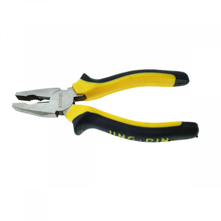 Clesti - Cleste patent universal, FS-12672, cu maner izolat, latime varf 10mm, galben cu negru