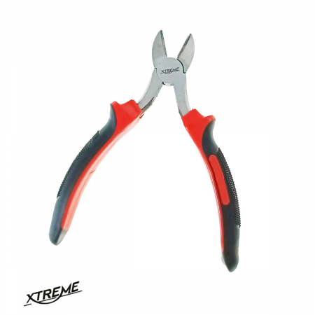 Cleste taietor lateral Xtreme 00547, 150mm, negru cu rosu [2]