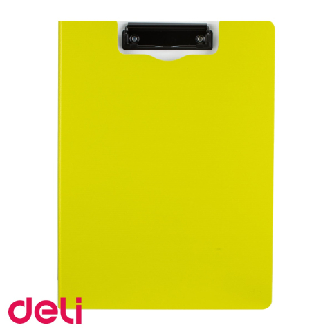 Clipboard dublu Deli, format A4, din PP foam, culori neon, pentru organizare documente la birou si scoala [3]