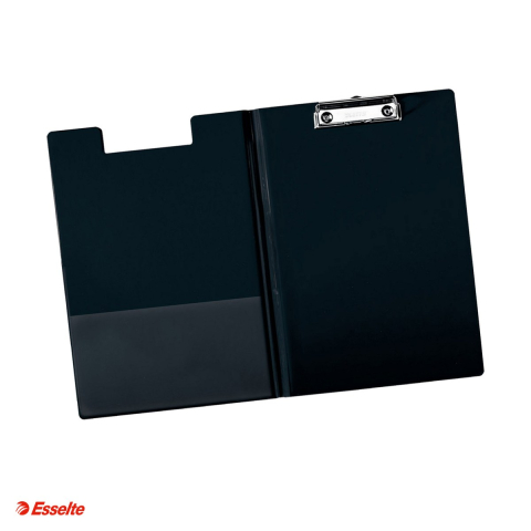 Clipboarduri si suporturi de scriere - Clipboard Esselte dublu, PP, A4, 100 coli, capacitate Pana la 200 de coli (80 g/mp), negru