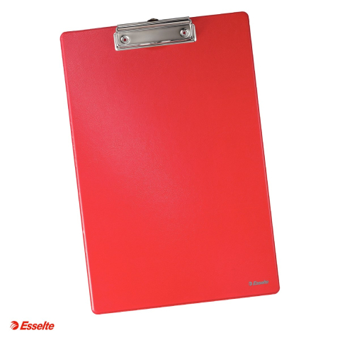 Clipboarduri si suporturi de scriere - Clipboard Esselte Standard, PP, A4, 100 coli, capacitate Pana la 200 de coli (80 g/mp), rosu