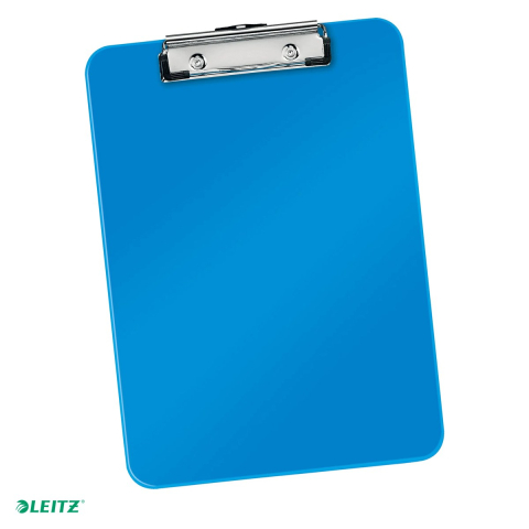 Clipboarduri si suporturi de scriere - Clipboard Leitz WOW, simplu, PS, A4, capacitate 100 coli, albastru