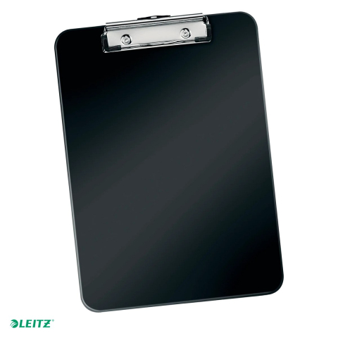 Clipboard Leitz WOW, simplu, PS, A4, capacitate 100 coli, negru [0]