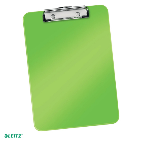 Clipboarduri si suporturi de scriere - Clipboard Leitz WOW, simplu, PS, A4, capacitate 100 coli, verde