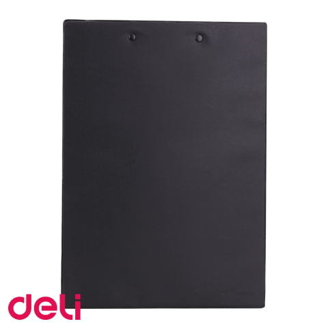 Clipboard simplu Deli, format A4, suprafata rigida din carton plastifiat, negru, pentru birou si teren [3]