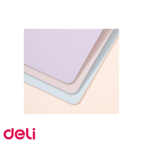 Clipboard simplu Deli Macarons, format A4, din PP foam tristratat, clips metalic, culori pastelate [4]