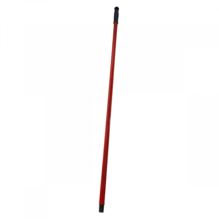 Perii si maturi - Coada metalica pentru matura sau mop, lungime 102 cm, diametru 22mm, cu filet si maner din plastic, rosie