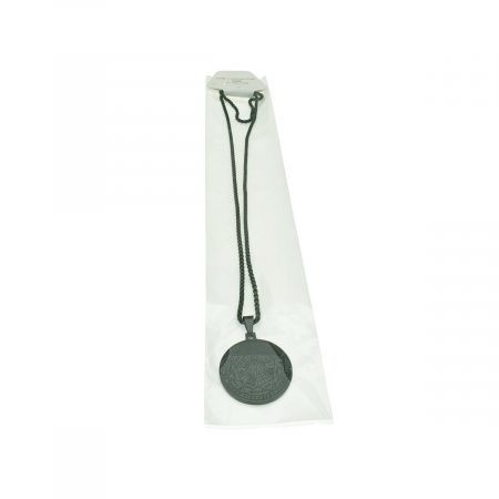 Colier cu pandativ medalion, talisman design simbolic Sigiliul Celor Sapte Arhangheli, SN-01B, din otel inoxidabil, negru [5]