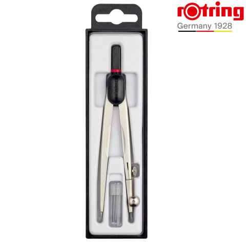 Compas Compact Mic Rotring cu Set Complet, pentru Desen Tehnic si Geometric, Brate Rigide de 130mm [1]