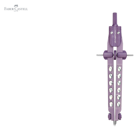 Compas Faber-Castell Sparkle Factory 2023, reglare rapida, design 3D metalic, pentru elevi [4]