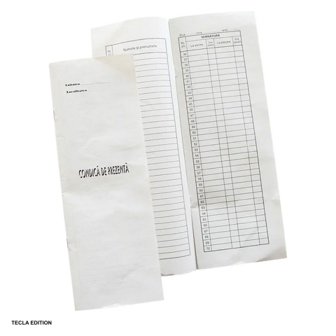 Formulare tipizate - Condica de prezenta, 1/2 A4, 16 file