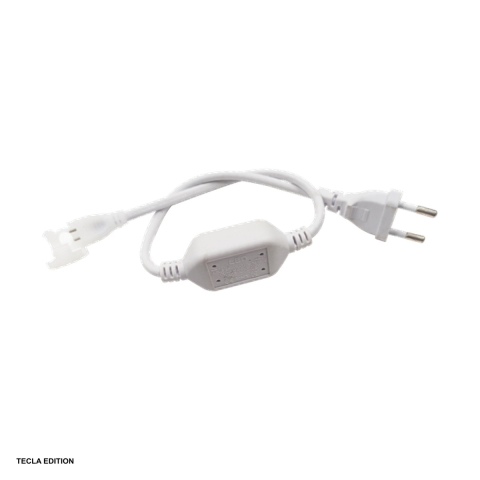 Benzi Led - Conector alimentare 220V pentru banda LED COB cu PCB de 7 mm, cablu 45 cm, SPN6820A