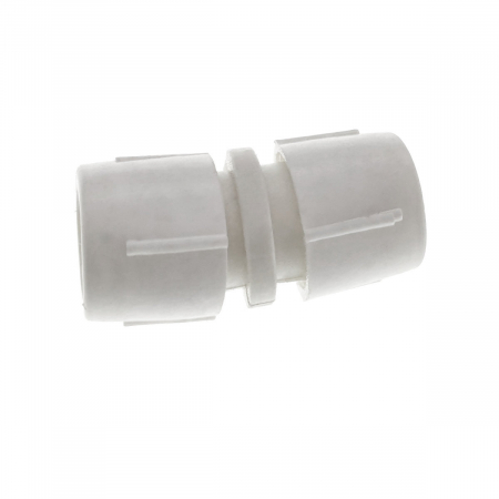 Conector imbinare furtun Led luminos, cu 2 pini, 3 elemente cu filet, din plastic, alb [2]