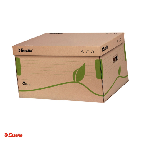 Container arhivare si transport Esselte Eco, deschidere superioara, carton, natur [0]
