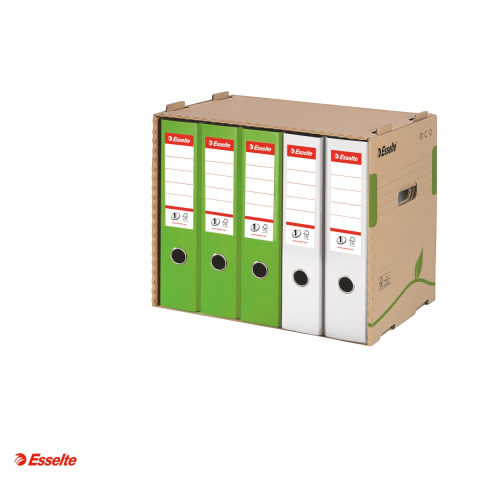 Container arhivare si transport Esselte Eco, pentru biblioraft, deschidere frontala, carton, natur [3]