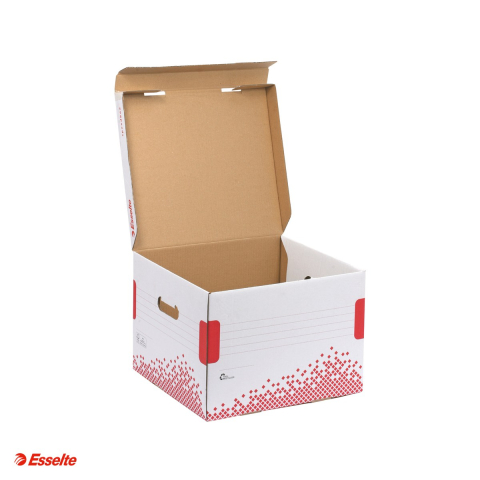 Container arhivare si transport Esselte Speedbox, cu capac, carton, dimensiune M, capacitate 3 cutii de 100 mm, alb [4]