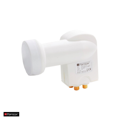 Convertoare - Convertor LNB Sat Quad Opticum Robust 0043, Alb