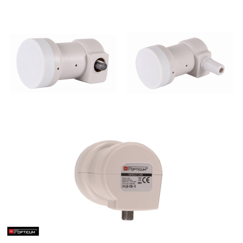 Convertor LNB Sat Single Opticum LSP-04H 0064, 10,7 - 12,75 GHz, externe, diametru 40 mm, Alb [3]