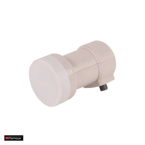 Convertoare - Convertor LNB Sat Single Opticum LSP-04H 0064, 10,7 - 12,75 GHz, externe, diametru 40 mm, Alb