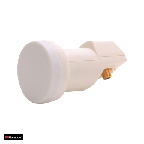 Convertoare - Convertor LNB Sat Single Opticum Robust 0067, 10,7 - 12,75 GHz, externe, diametru 40 mm, Alb
