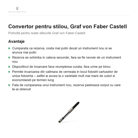 Convertor pentru stilou, Graf von Faber Castell [1]