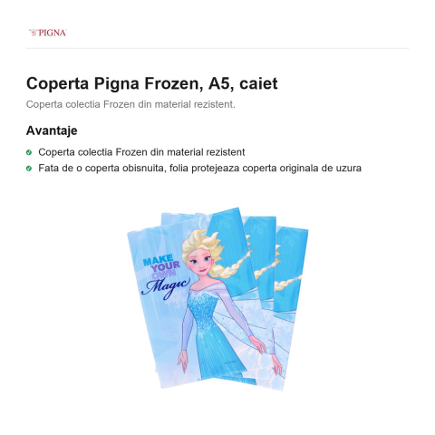 Coperta Pigna Frozen, A5, caiet [1]