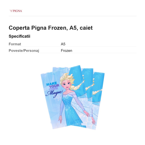 Coperta Pigna Frozen, A5, caiet [2]