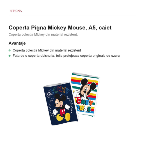 Coperta Pigna Mickey Mouse, A5, caiet [1]