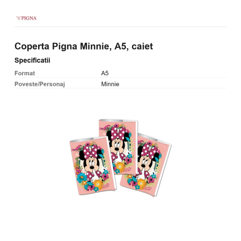Coperta Pigna Minnie, A5, caiet [2]