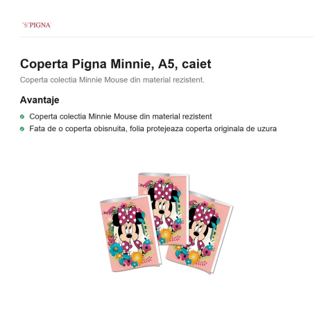 Coperta Pigna Minnie, A5, caiet [1]