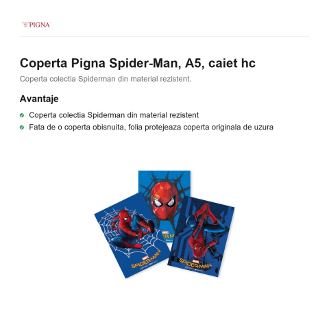Coperta Pigna Spider-Man, A5, caiet hc [1]