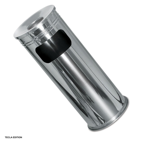 Cosuri de gunoi - Cos de gunoi cu scrumiera, capacitate 36 l, din inox, diametru 28 cm