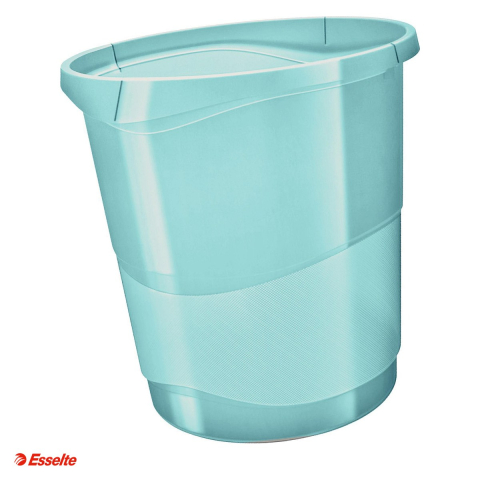 Cosuri de birou si organizare - Cos hartii Esselte Colour'Breeze, capacitate 14, pentru transport, albastru