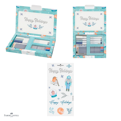 Creative Box Limited Edition “Frosty Winter”, Faber-Castell, 12 piese, rezistent la apa [3]