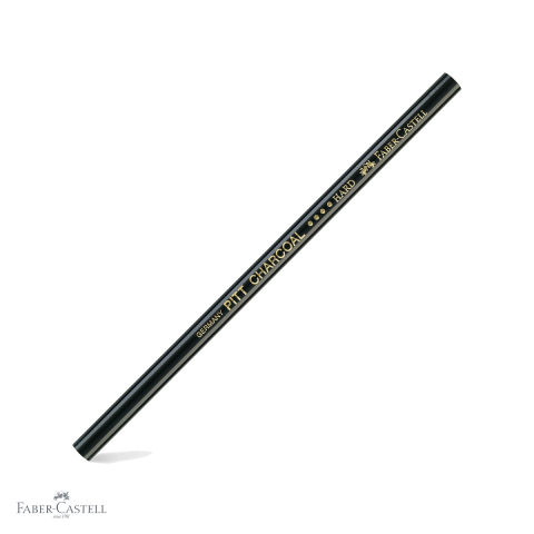 Desen grafit si carbune - Creion carbune natural Faber-Castell Pitt Monochrome, grad dur, pentru desen artistic