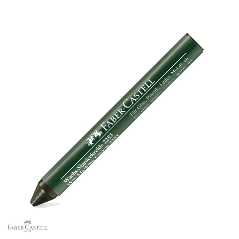 Creioane si ascutitori - Creion cerat Faber-Castell 2253 pentru suprafete lucioase, negru, marcare industriala